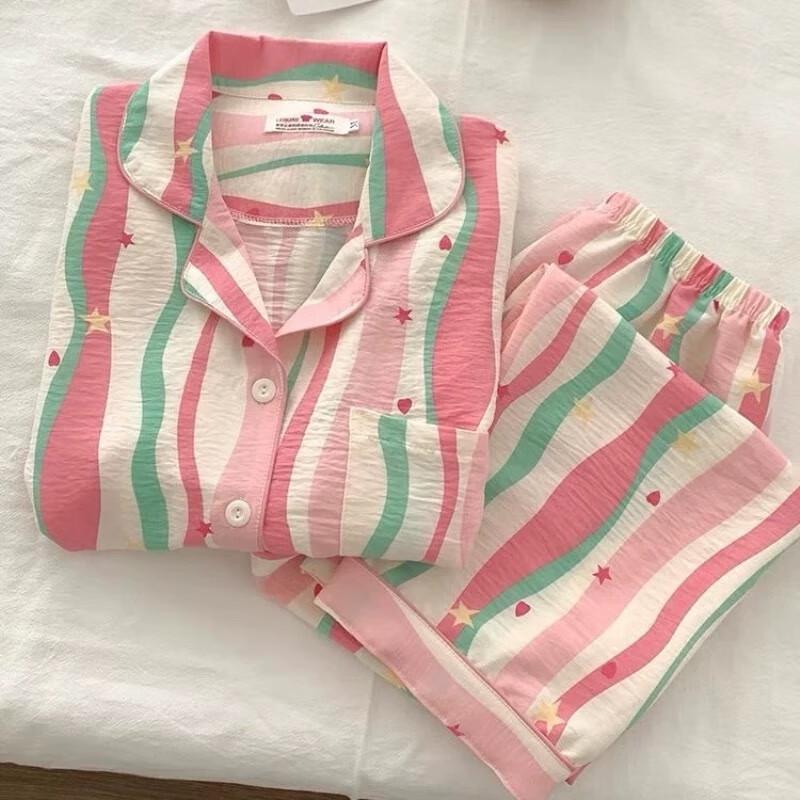 Yuzhaolin Women s Dopamine Cloud Cotton 3-Piece Pajama Set XXL