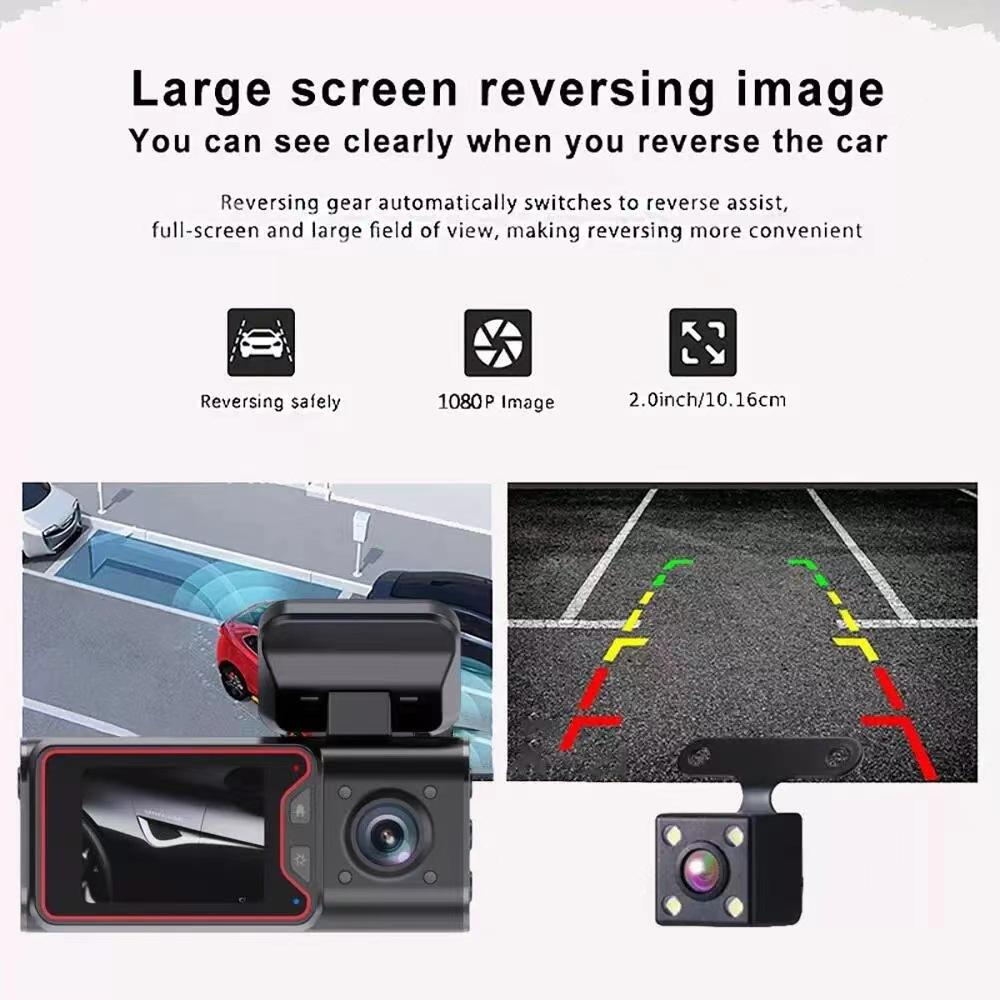 In Car, Out of Car, Rear of Car 3 Recording 1080P Infrared High-definition Driving Recorder