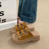 Thick-soled Heightening Slippers Women's Summer Wear 2025 New Muffin Soft Bottom Comfortable Casual Sandals Beach One-word Drag