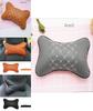 Premium Leather Travel Car Seat Headrest Pillow With Superior Neck Support And Comfort