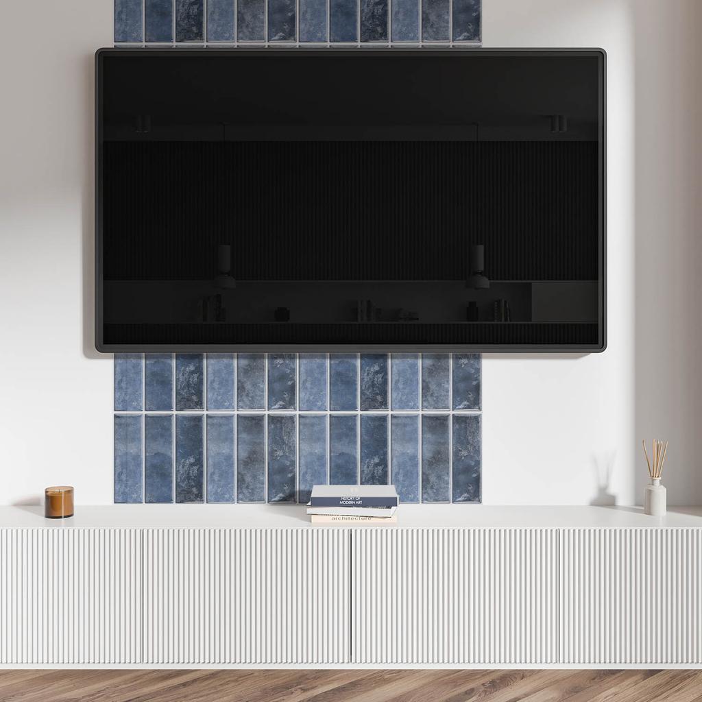 Naklejany Panel Pcv Z Motywem Idealny Do Przedpokoju 100X50 Cm Pionowe Modne Płytki