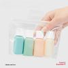 4Pcs Silicone Travel Bottles Set Leakproof TSA Approved Refillable Portable Pouch for Shampoo Lotion Cosmetics Storage Jar
