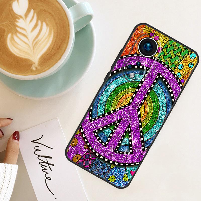 Hippie Daisy Tie-dye Flower Peace For Honor Magic 7 Lite 6 8 Pro Case For Honor 200 400 50 70 90 X8c X8b X9a X9b X9c X9d Win RT