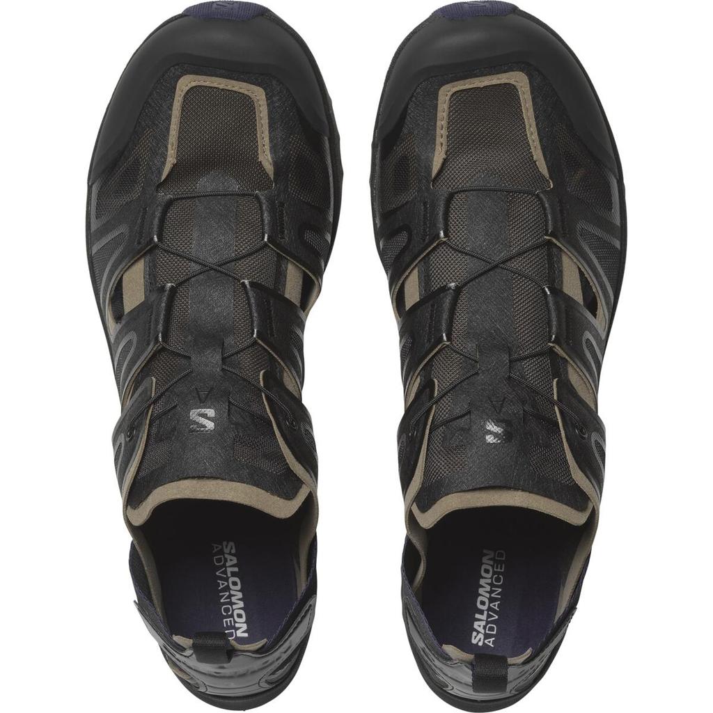 SALOMON Slip Resistant Abrasion Resistant River Trekking Shoes Unisex Black Sneakers 476747