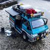1:24 Mitsubishi Delica Geländewagen Allradantrieb MPV Druckgusslegierung Metall Auto Modell Sound & Licht Klassische Simulation Sammlerstücke