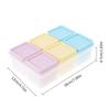 Dishwasher Safe Baby Food Storage Container 6 Grids Silicone Snacks Organizers Freezer To Microwave Snacks Box With Lid