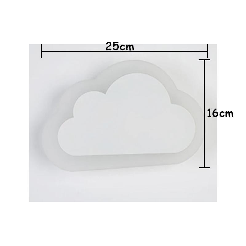 

Детские лампы Светодиодный настенный светильник Домашний декор Спальня Прикроватный детский настенный светильник Проход Гостиная Акриловые облака Настенные лампы Cool White(5500-7000K)