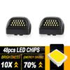 2PCS For Chevy Suburban GMC Sierra Yukon XL 1500 2500 3500 HD Tahoe LED Car Rear Number Light License Plate Lamp White 6000K