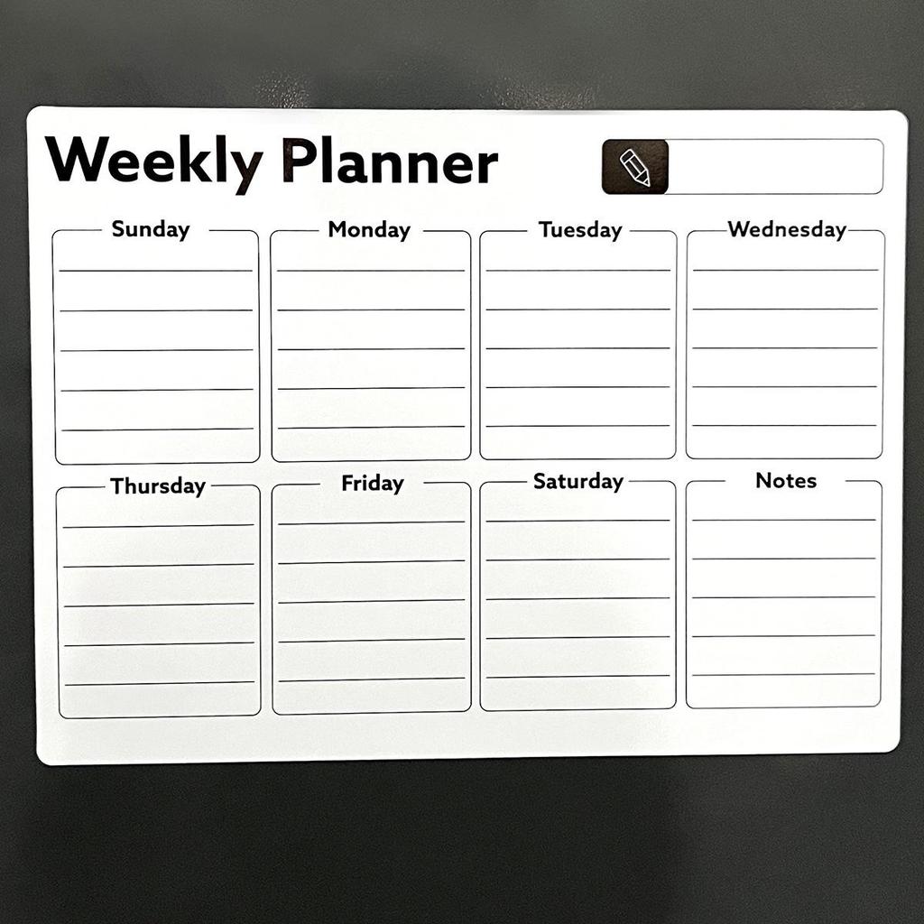 Children's Calendar Magnetic Refrigerator Magnets & Whiteboard Planner Stickers