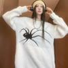 Long Sleeve Streetwear Knitwear Loose Pullovers Women Y2k Personality Spider Sweater Men  Women