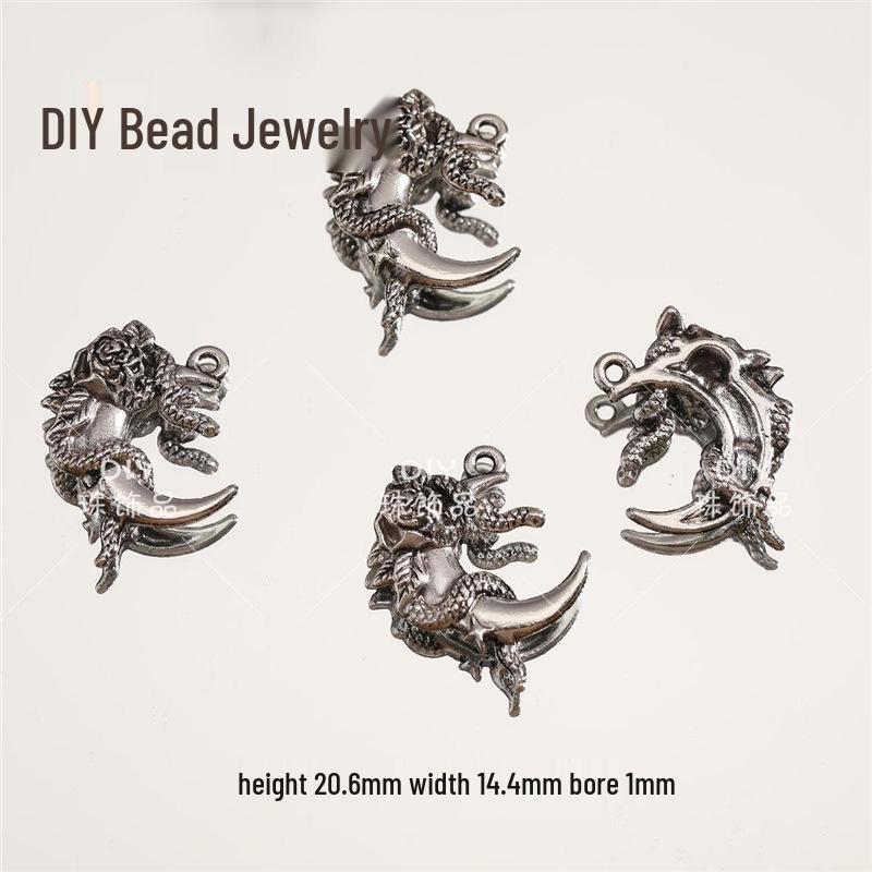Moon Series Hollow Pendant Charms for DIY Beaded Jewelry