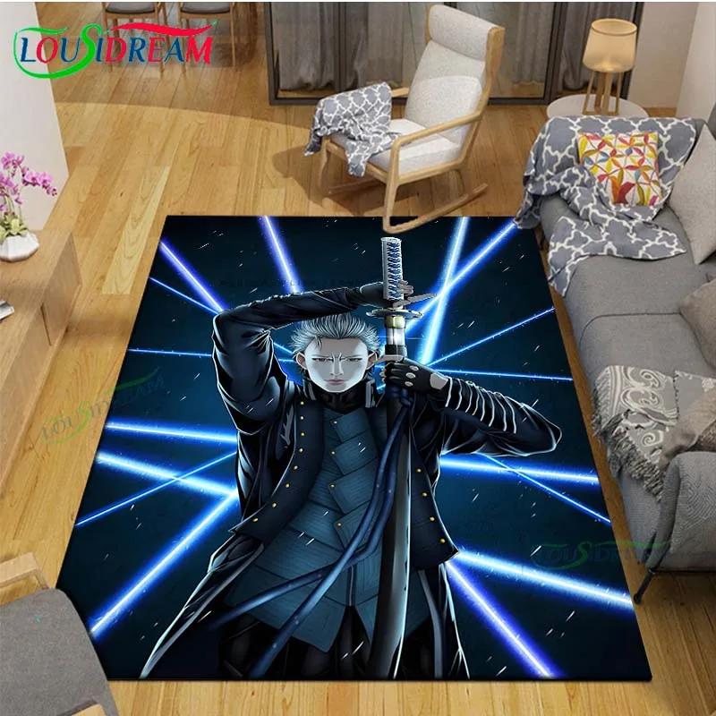 Fashion D-Devil May Cry Game Printed Carpet Outdoor Area Rug Non -slip Carpet Bedroom Decor Carpet for Living Room Birthday Gift