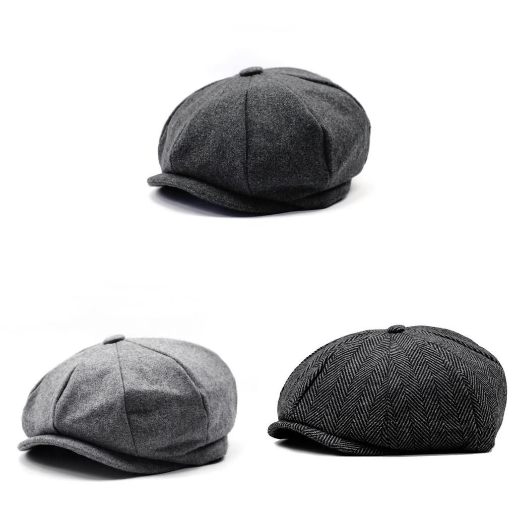 Wool Blend Octagon Hat For Men Women With Adjustable Fit For Winter Outdoor Casual Wear