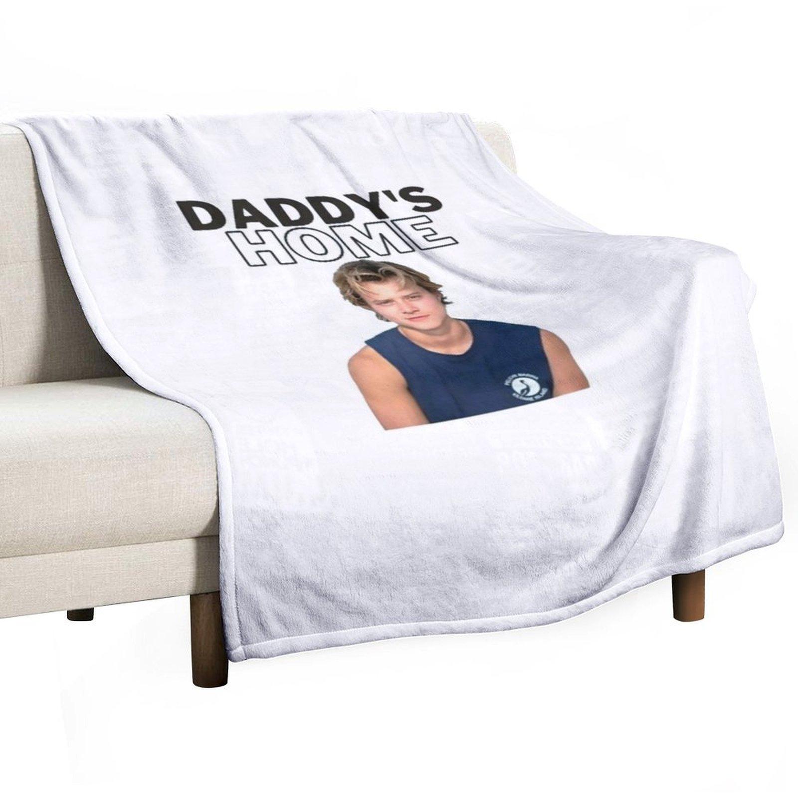 

Daddys Home JJ Maybank Rudy Pancow Shirt Throw Blanket Picnic Decorative Sofa Hairy Summer Blankets 30x40in