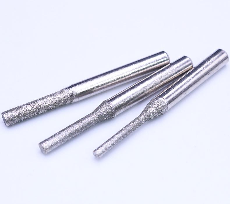 Fine Grit Diamond Grinding Head for Electric Drills - Ideal for Jade Polishing and Alloy Grinding
