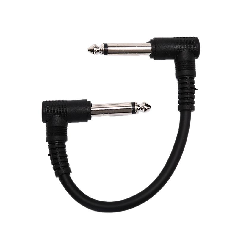 Universal Guitar Effect Pedal Instrument Patch Cable Right Angle Plug 15/20 Cm