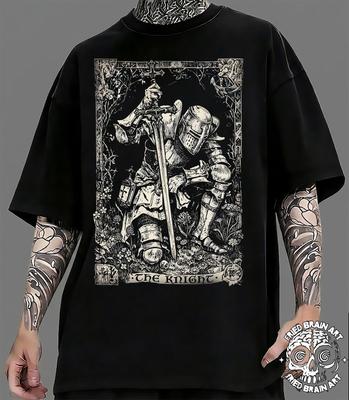Gothic Knight T-Shirt: Medieval Fantasy Tee