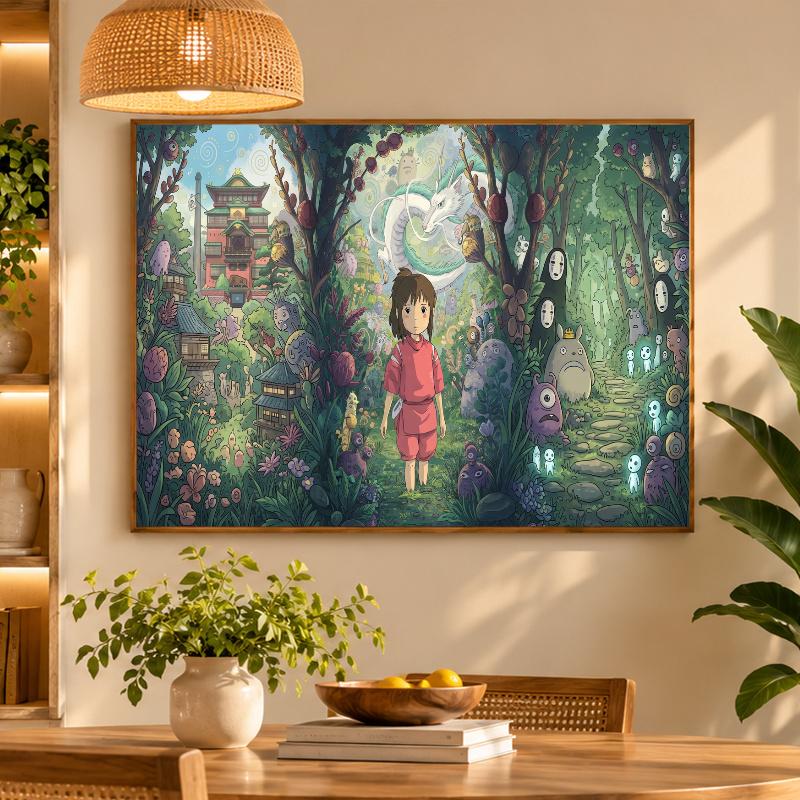 5D Diamond Painting Spirited Away DIY Full Drill Diamond Art Kit Home Decoration