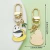 Adorable National Treasure Panda Metal Keychain – Cute & Quirky Cartoon Dāi Méng Panda Keyring Pendant for Men, Women, & Bag Charms.