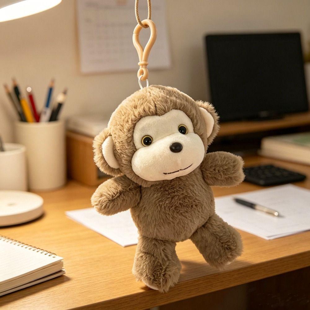 Taschenanhänger Simulation Affenpuppe Stofftier Affe Stofftier Anhänger Baby Beruhigungspuppe