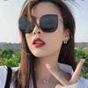 Oversize Square Sunglasses Women Men Retro Vintage Big Frame UV400 Protection Fashion Sun Glasses Black