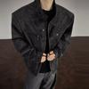 American Retro PU Leather Stand Collar Motorcycle Jacket for Men - Clean Fit, Casual, Versatile.