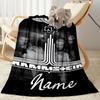 Rammstein Music Poster Customize Text Blanket Throw Customizable Blanket Soft & Cozy for Picnics Home Decor Couch Bed Ideal for All Seasons