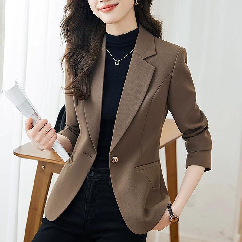 Módní a trendy dámská bunda Slim Fit Blazer, ideální na podzim, podpoří váš smysl pro módu