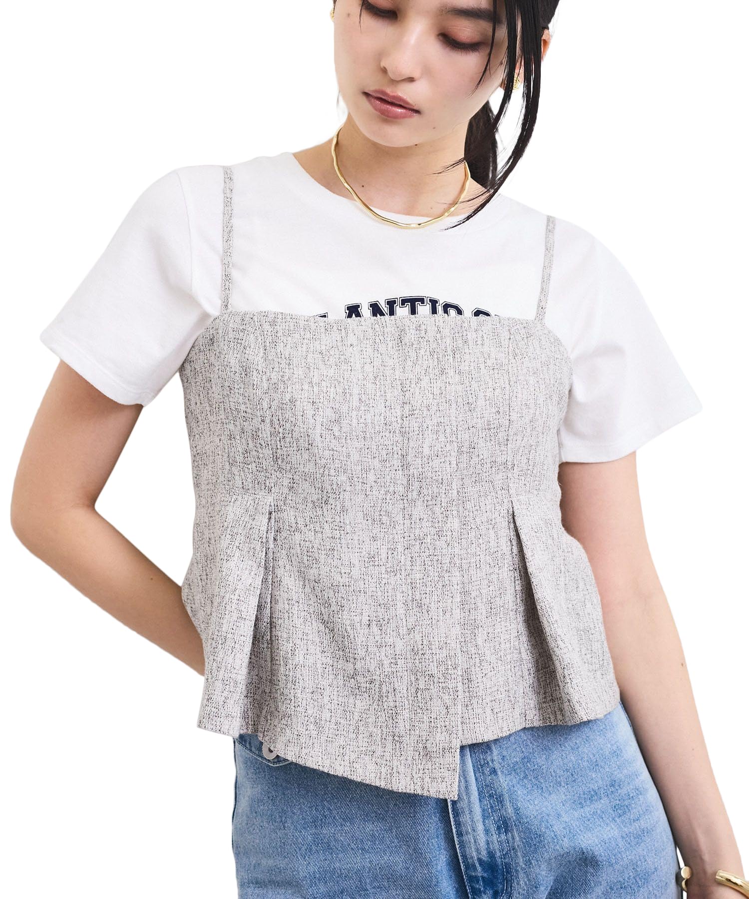 

Washable Asymmetrical Cami Bustier for Black Sub [BIS] Women,