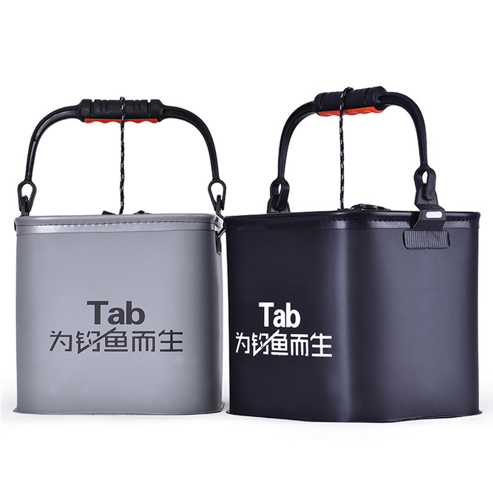 Eva Fishing Bucket 4L Folding Fetch Water Collapsible Multifunctional Fish Live Bait Container for Carp Fishing Accessory Tackle