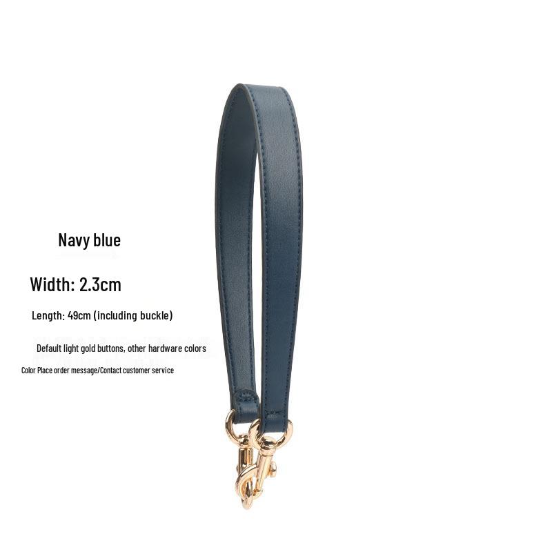 Black PU Handbag Replacement Strap: Women's Underarm Bag, Short Single Shoulder Handle, Trendy Plain Design