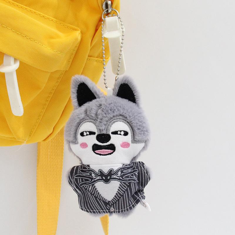 New Stray Kids Plush Keychain Plush Doll Halloween Fang Can Li Longfu Same Doll Boy And Girl 's Festival Gift