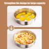 Stainless Steel Egg Steamer Bowl with Lid Food Grade Steaming Pot for Microwave Heat Resistant Custard Dish for Home Kitchen