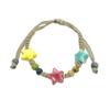 Pastel Color Unique Ceramic Beaded Bracelet With Star Designs Women For