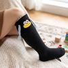 Girls' Colorful Long Tube Socks with Fun Design for Daily Wear