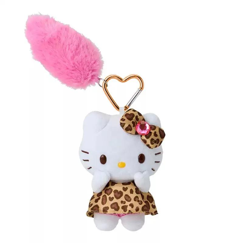 Kawaii Sanrio Long Legs Kitty Cat Black Skin Plush Keychain Pendant Cute Cartoon Hello Kitty 16CM Doll Toy Backpack Pendant Gift