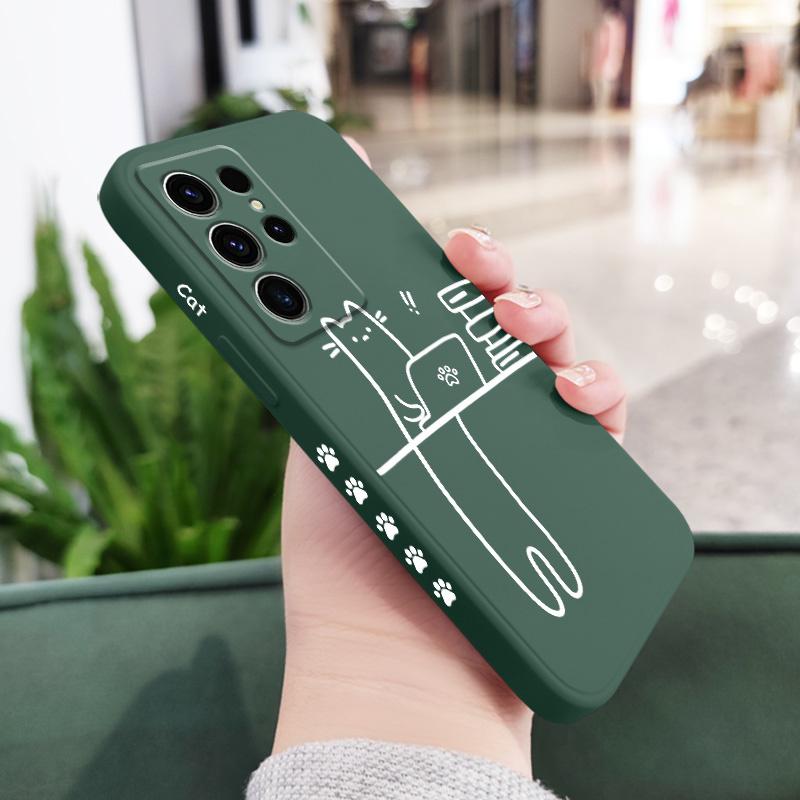 Hardworking Cats Phone Case For Samsung Galaxy S25 FE S24 S23 S22 S21 S20 S10 Ultra Plus Note 20 Ultra 10 9 Plus Cover