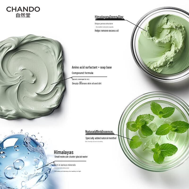 CHANDO Men's Himalayan Green Clay Cleanser