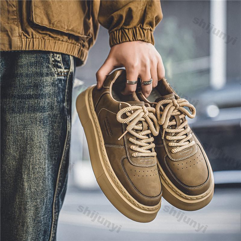 Fashion Male Casual Sneakers Autumn New Platform Outdoor Non-slip Wear-Resistant Shoes Men Fashion Comfortable Platform Sports Shoes