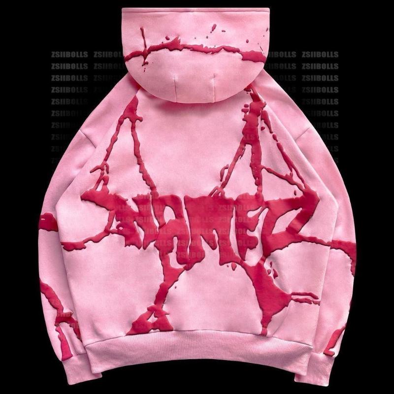 

Готическая толстовка в стиле Харадзюку, уличная женская толстовка с пузырьковым принтом и длинным рукавом, повседневное пальто на молнии, толстовка с капюшоном Y2K, короткий топ