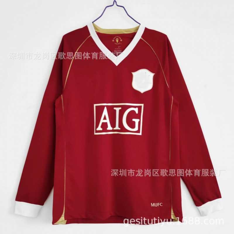 Retro Football Jersey Men Long Short Sleeve Various Season Designs Sports Training Wear