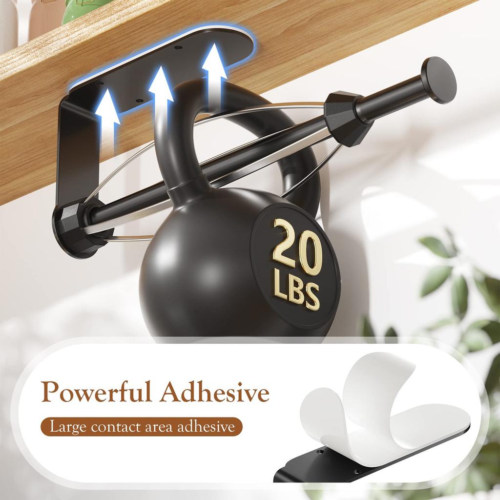 Wall Mounted Paper Towel Holder, 1 Count Self-adhesive Paper Towel Holder, Space Saving Under Cabinet Paper Towel Holder