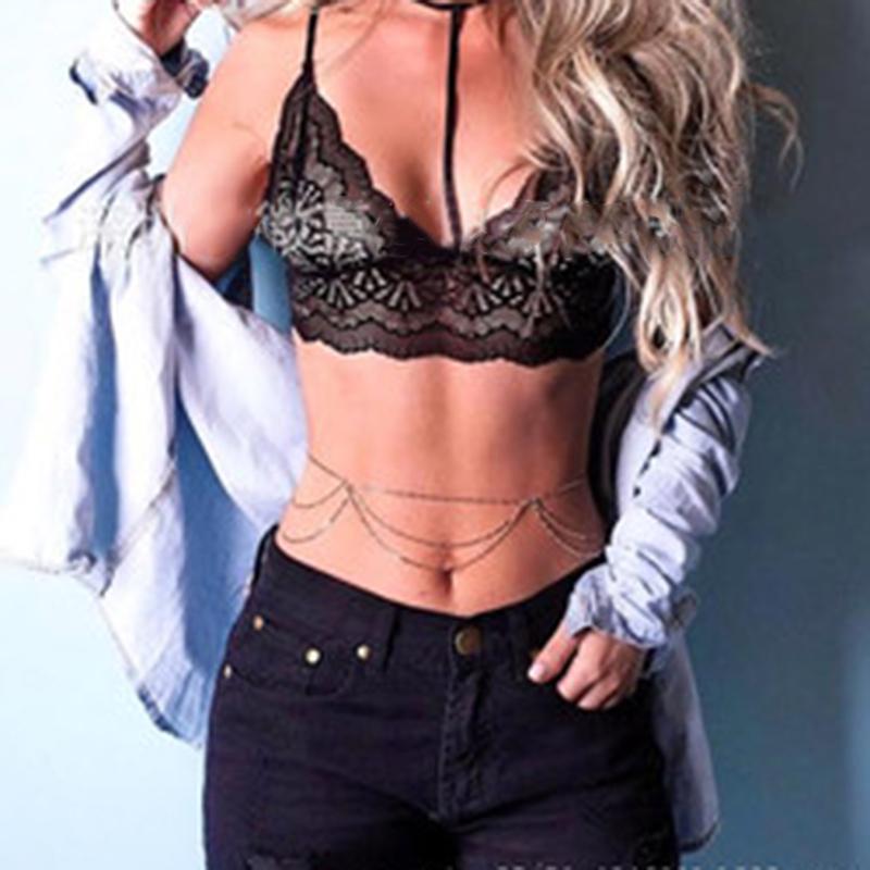 

Sexy Wireless Bralette For Women Female Lace Bra Unlined Underwear Fashion Backless Crop Top Wire XXL