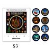 Christmas Magnetic Music Refrigerator Magnet Customized Light Up Rotating Music Player Set Musical Fridge Sticker Decor Gift
