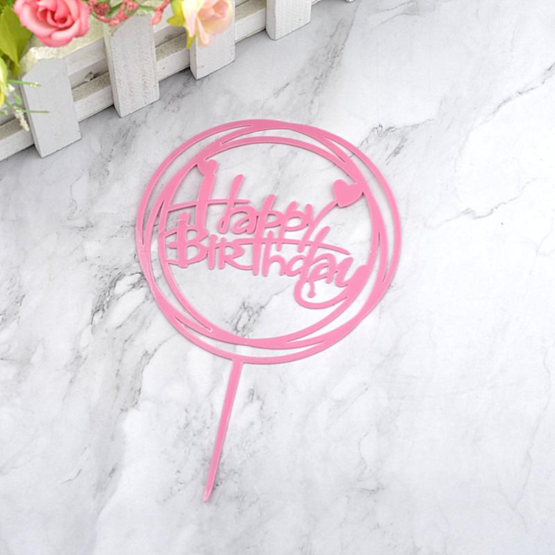 Gold & Black Mirrored Acrylic Cake Topper