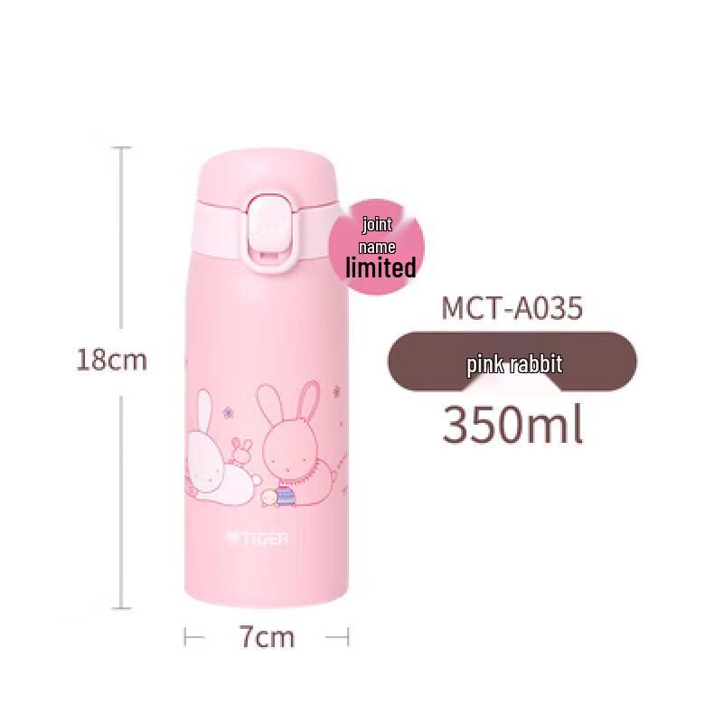 Tiger Cartoon Stainless Steel Vacuum Insulated Water Bottle