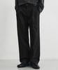 DRAW FIT Wide Elastic Chino Pants [Black]