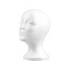 Foam Head Women Head Mannequin for Wigs Styling Beauty Supplies Display Rack Accessories for Travel Cosmetology Beginners Salon
