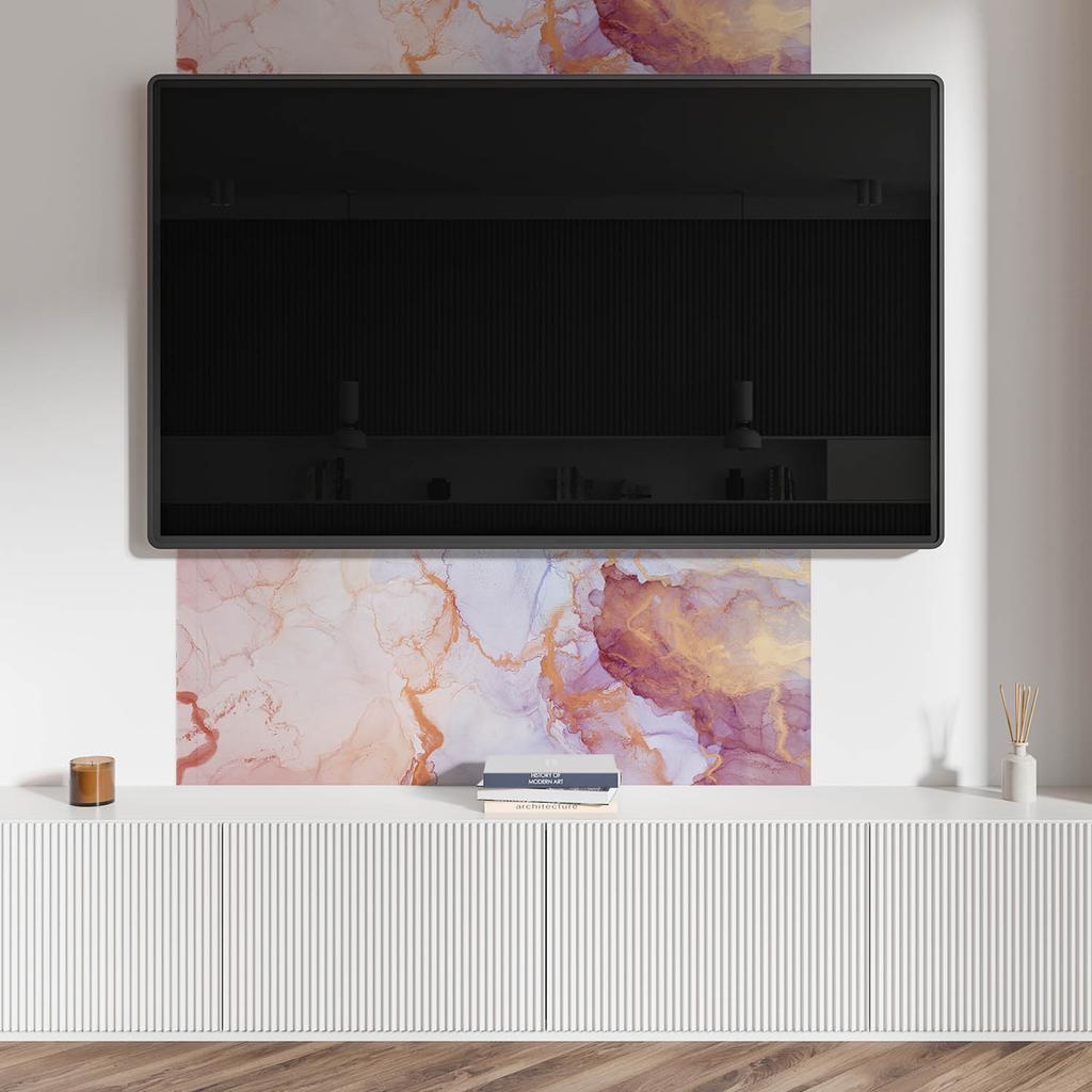 Panel Winylowy Z Nadrukiem - Dekoracja Do Sypialni 120X60 Cm Abstrakcyjny Wzór Akwarelowy