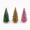 Decorazione da tavolo Piccolo albero di pino Neve Gelo Colorato Ago di pino in polvere Mini albero di Natale